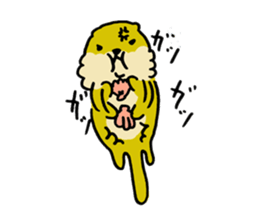 Lily : The chubby cute sea otters sticker #4925978