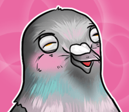 Love and pigeons sticker #4926517