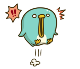 Over Reaction Penguin sticker #4926557