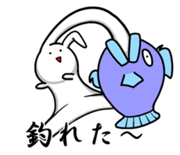Rabbit rice cake 2 sticker #4926597