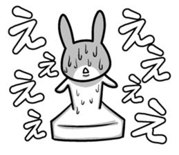 Rabbit rice cake 2 sticker #4926604