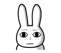 Rabbit rice cake 2 sticker #4926605