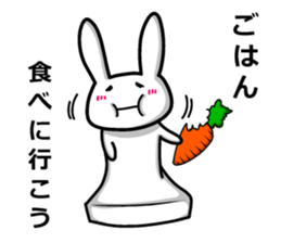 Rabbit rice cake 2 sticker #4926606