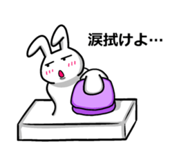 Rabbit rice cake 2 sticker #4926620