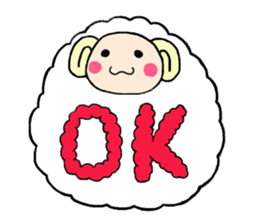 Meriko of a pretty sheep sticker #4927702