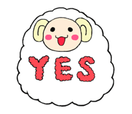 Meriko of a pretty sheep sticker #4927703