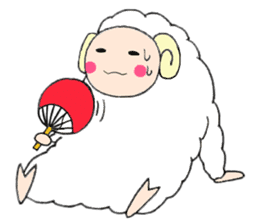 Meriko of a pretty sheep sticker #4927720