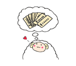 Meriko of a pretty sheep sticker #4927722