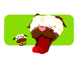 Speech Bubble Pugs sticker #4928707