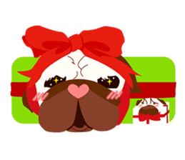 Speech Bubble Pugs sticker #4928710