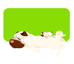 Speech Bubble Pugs sticker #4928713