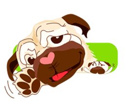 Speech Bubble Pugs sticker #4928717