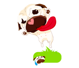 Speech Bubble Pugs sticker #4928723