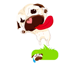 Speech Bubble Pugs sticker #4928723