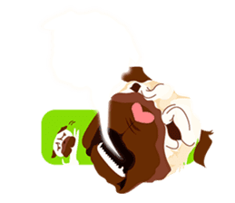 Speech Bubble Pugs sticker #4928724