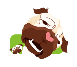 Speech Bubble Pugs sticker #4928726