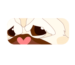 Speech Bubble Pugs sticker #4928730