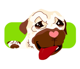 Speech Bubble Pugs sticker #4928733