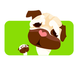 Speech Bubble Pugs sticker #4928735