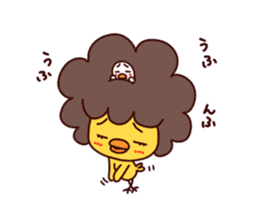 A Chick With Naturally Curly Hair sticker #4929272