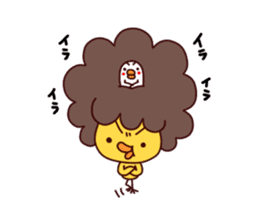 A Chick With Naturally Curly Hair sticker #4929284