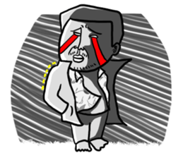 Nice flower shirt man sticker #4929813