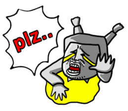 Nice flower shirt man sticker #4929816