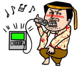 Nice flower shirt man sticker #4929817