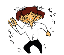 I, work hard! sticker #4930189