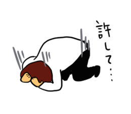 I, work hard! sticker #4930191