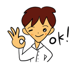 I, work hard! sticker #4930198