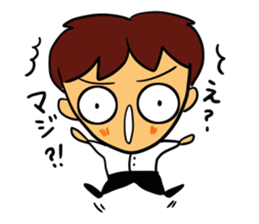 I, work hard! sticker #4930218