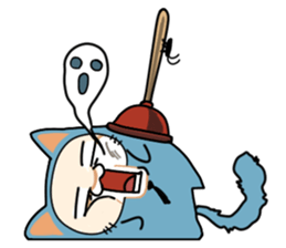 Aoneko kun sticker #4930810