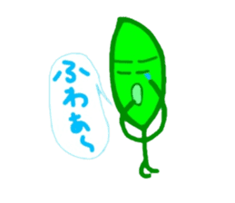 Chataro of a leaf sticker #4932144