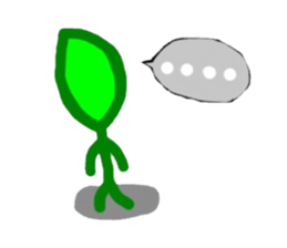 Chataro of a leaf sticker #4932165