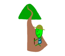 Chataro of a leaf sticker #4932173