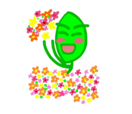 Chataro of a leaf sticker #4932174