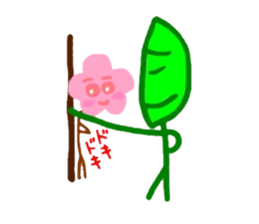 Chataro of a leaf sticker #4932179