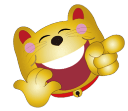 Happy Beckoning gold  cat vol.4 sticker #4932225