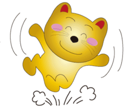 Happy Beckoning gold  cat vol.4 sticker #4932228