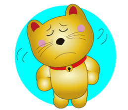 Happy Beckoning gold  cat vol.4 sticker #4932230