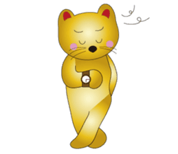 Happy Beckoning gold  cat vol.4 sticker #4932232