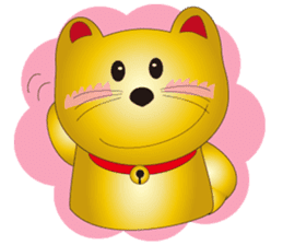 Happy Beckoning gold  cat vol.4 sticker #4932233