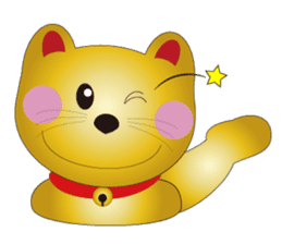 Happy Beckoning gold  cat vol.4 sticker #4932234
