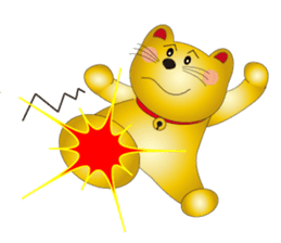 Happy Beckoning gold  cat vol.4 sticker #4932239