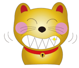 Happy Beckoning gold  cat vol.4 sticker #4932244