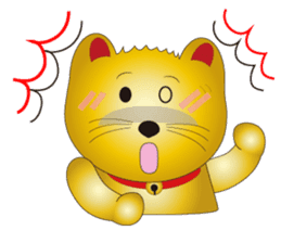 Happy Beckoning gold  cat vol.4 sticker #4932247