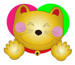 Happy Beckoning gold  cat vol.4 sticker #4932250