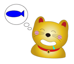 Happy Beckoning gold  cat vol.4 sticker #4932251