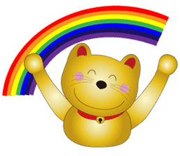 Happy Beckoning gold  cat vol.4 sticker #4932255
